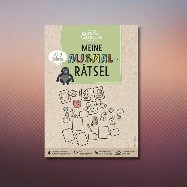 Meine Ausmal-Rätsel. Nachhaltiger Rätsel- und Malspaß für Kinder ab 7 Jahren 