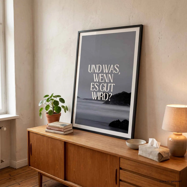 Poster „Und was, wenn es gut wird?“ – DIN A2 